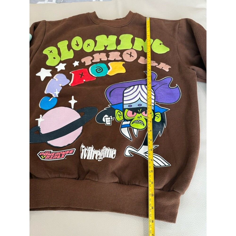 Civil Regime Powerpuff Girls Brown Mojo Jojo Hoodie Unisex Size Medium - Picture 4 of 9